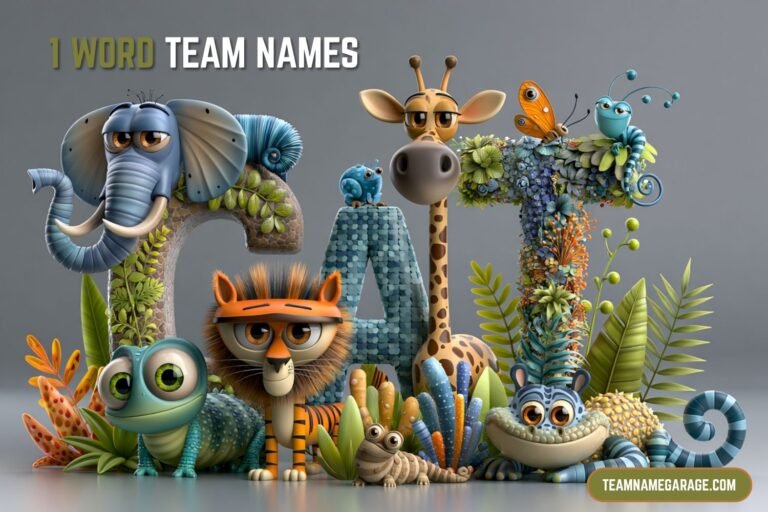 1 word team names