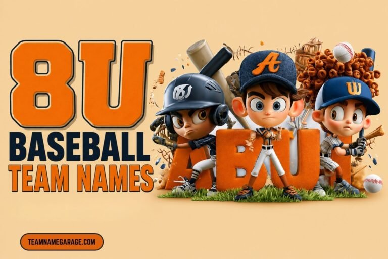 8u baseball team names