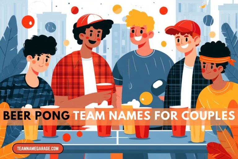 beer pong team names for couples