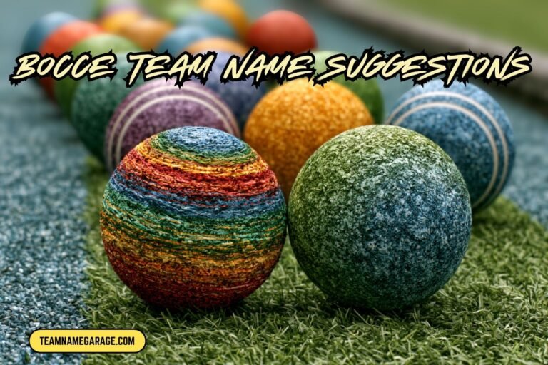 bocce team name suggestions
