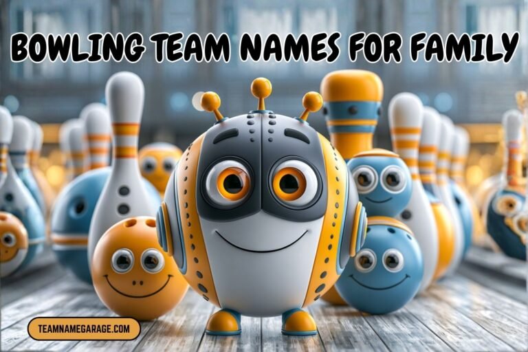 bowling team names for family
