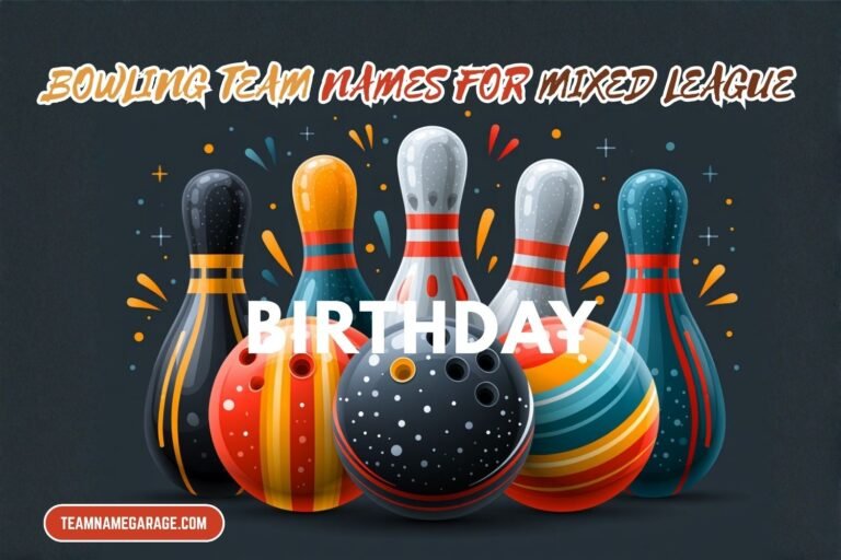 bowling team names for mixed league