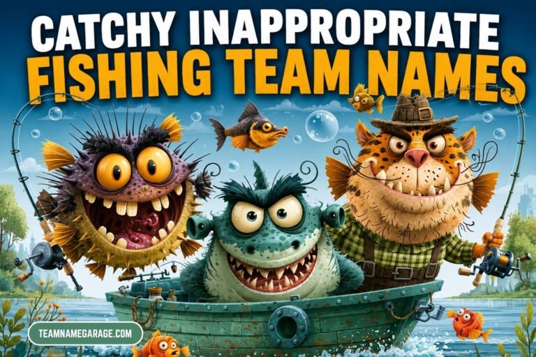 catchy inappropriate fishing team names