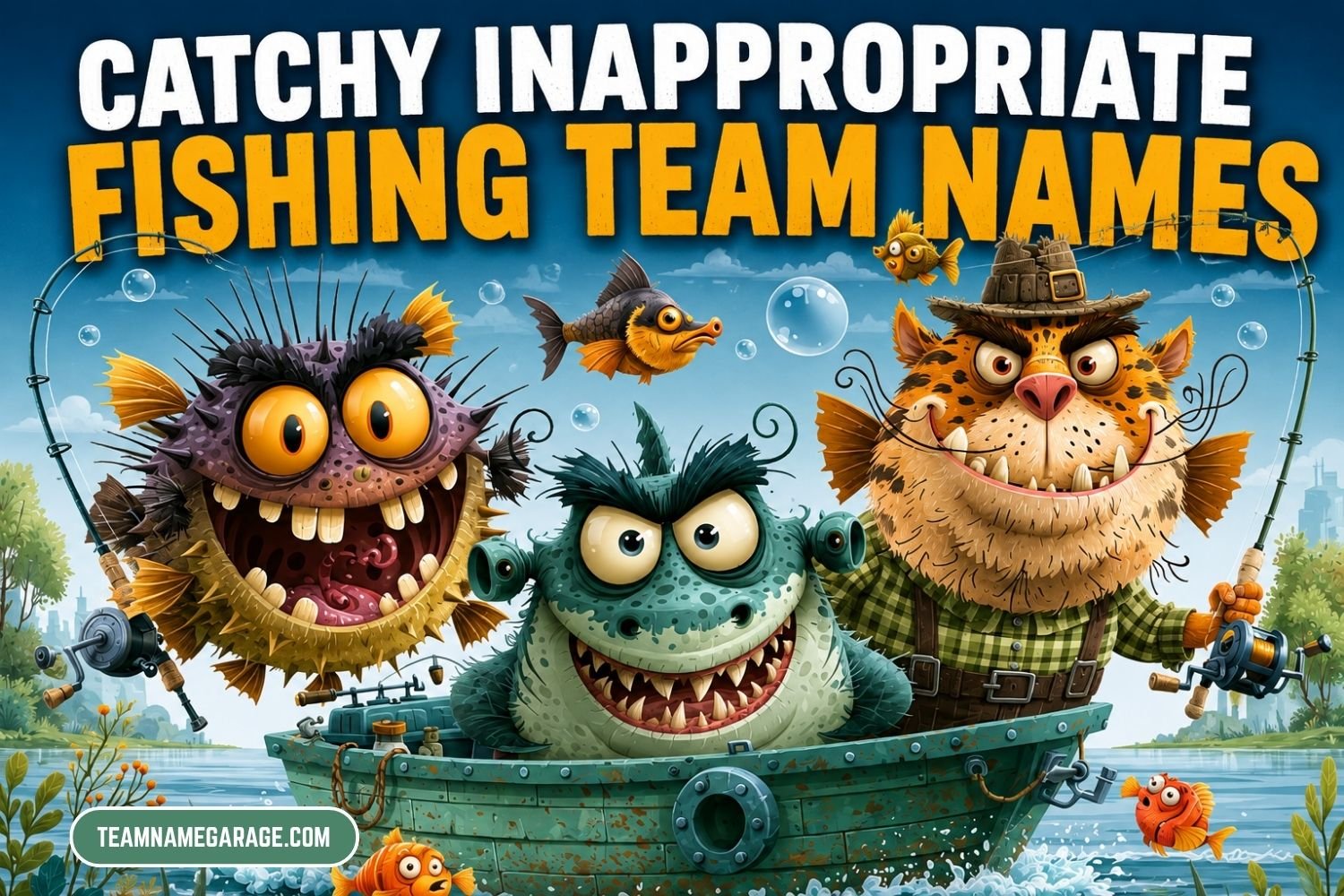 catchy inappropriate fishing team names
