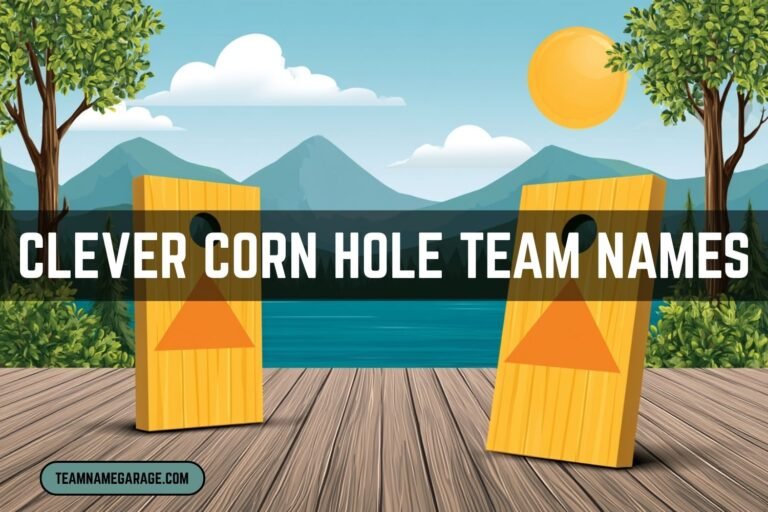 clever corn hole team names