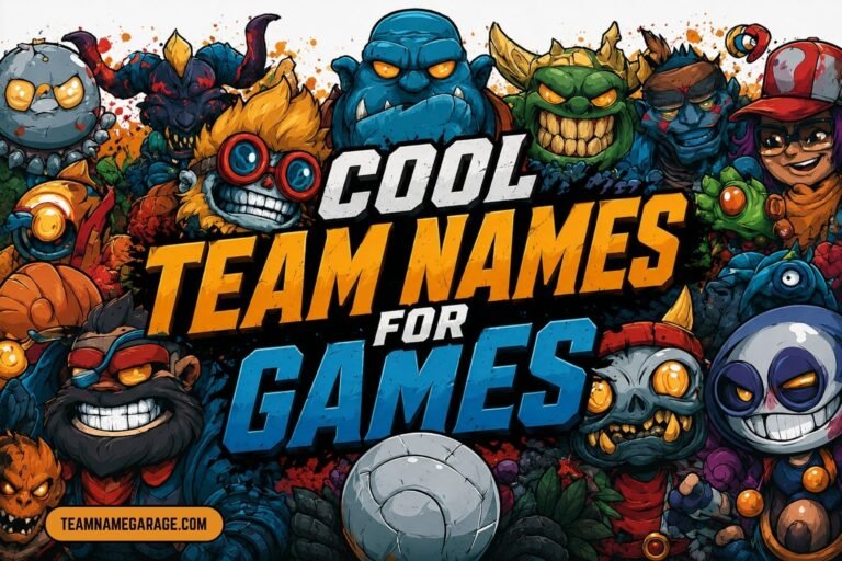 cool team names for games